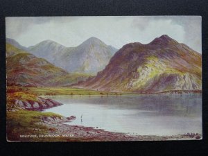 Cumbria CRUMMOCK WATER Solitude E.H. Thompson c1934 Postcard by Valentine