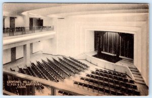 CENTENIEL HILL HALL G FOX & CO DEPT STORE HARTFORD CT ANTIQUE COLLOTYPE POSTCARD