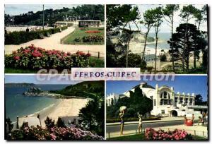 Modern Postcard Perros-Guirec Trestraou beach Trestignel Casino