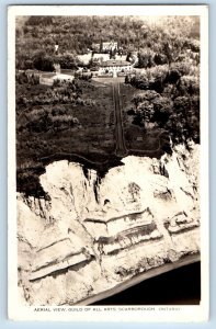 Scarborough Ontario Canada Postcard Air View Guild of All Arts c1930s RPPC Photo