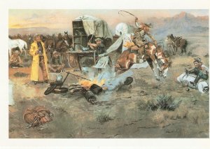 Western Scene Modern Spanish, West History Series Postcard. Size 15,5 x 10,5