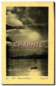 Old Postcard Thonon Les Bains Crepuscule