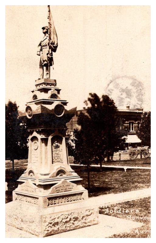 Nebraska  Aurora ,  Soldiers Monument ,  RPC  