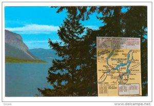 Breathtaking view of magnificent Shuswap Lake,  B.C.,  Canada,  40-60s