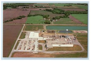 1975 Aerial View Pork Plant Crete Nebraska NE Unposted Vintage Postcard 