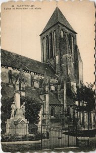 CPA OUISTREHAM Eglise et Monument aux Morts (1228153)