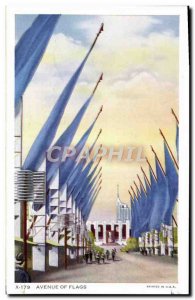 Old Postcard Avenue Of Flags