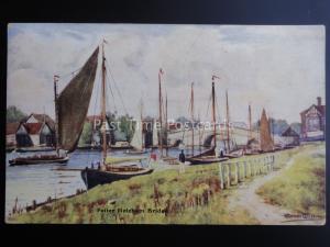 Norfolk Broads POTTER HEIGHAM BRIDGE Artist Warren Williams c1908 by Dainty