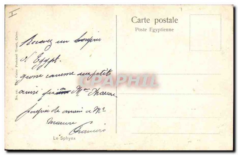 Postcard Ancient Egypt Egypt Sphynx