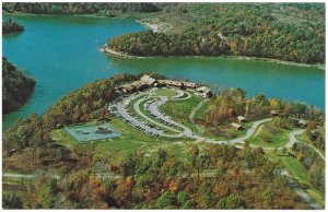 US unused. Ohio - Burr Oak Lodge at Burr Oak Lake and State Park.  Nice.