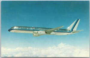 Airplane Eastern Airlines Boeing 757 Twin-Jet Aircraft 1980s and Beyond Postcard 