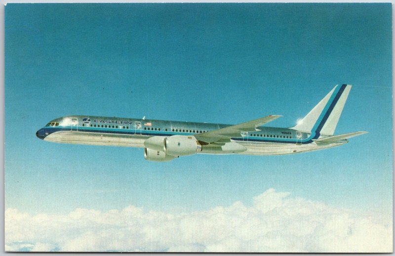 Airplane Eastern Airlines Boeing 757 Twin-Jet Aircraft 1980s and Beyond Postcard 