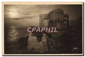 Old Postcard Royan Charente Inferieure The Old Church of Talmont at Sunset