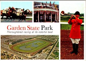 Cherry Hill NJ New Jersey GARDEN STATE PARK Horse Race Track~Racing 4X6 Postcard