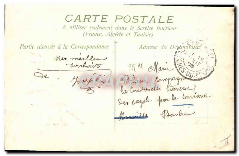 Old Postcard Fantasy Flowers