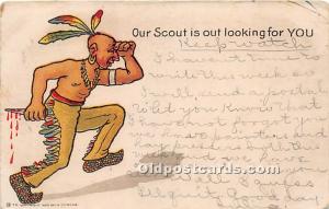 Our Scout is out looking for you Indian 1907 