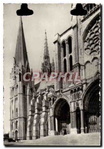 Modern Postcard Chartres Cathedral View Of The South Facade and Two Steeples