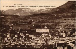 CPA AIX-les-BAINS - Vue générale et Hotel Mirabeau pris (352114)