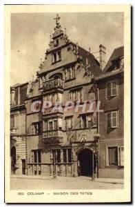 Old Postcard Colmar House of the heads