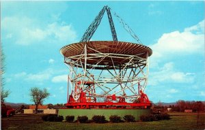 National Radio Astronomy Observatory Reber Dish Green Bank WV Chrome Postcard 