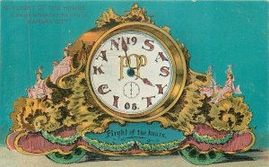 Kanas City Missouri Pallas Parade Clock Float Fantasy Priests Postcard 22-2543