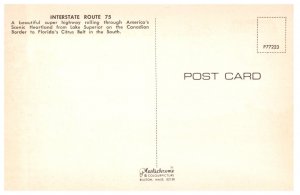 Gateway to the Sunny South Interstate 75 Florida Vintage Highway Postcard