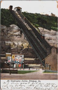 Pittsburgh Mt Washington Incline Pennsylvania Postcard C083