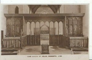 Norfolk Postcard - Rood Screen - St Helen - Ranworth - Ref  901A