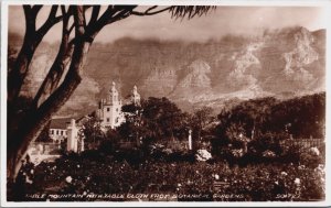 South Africa Table Mountain With Table Cloth Botanical Gardens Cape Town C040