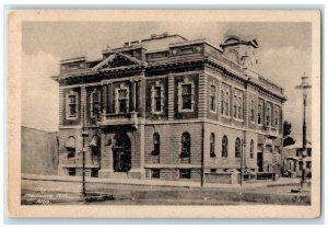 c1940's City Hall Medicine Hat Alberta Canada Vintage Unposted Postcard