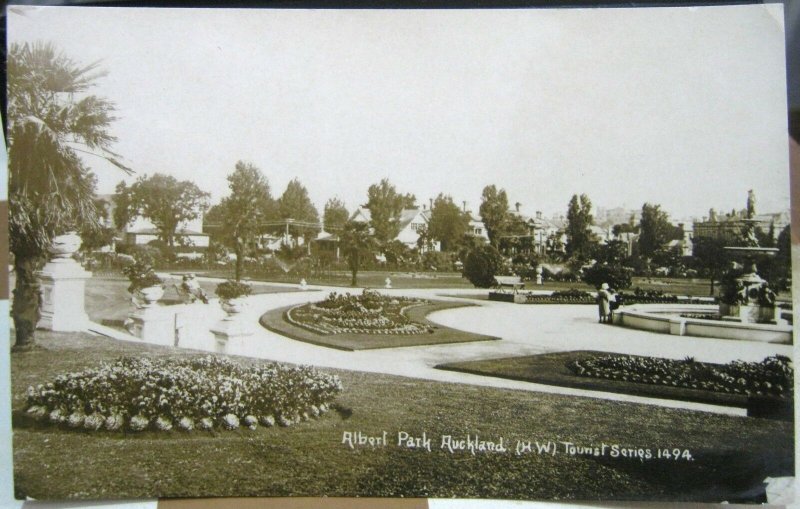 New Zealand Albert Park Auckland RPPC - posted