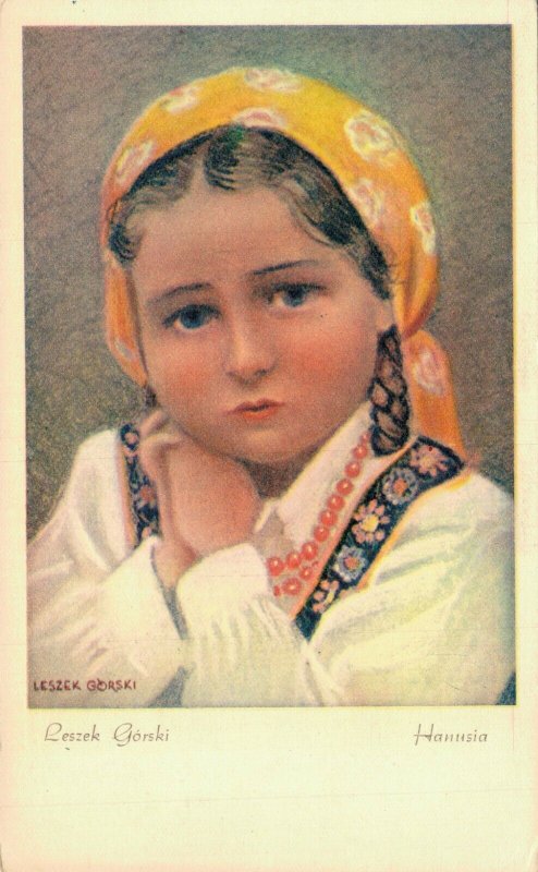 Poland National Costume Krakonianka Vintage Postcard 07.50
