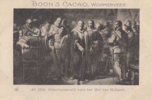 Frederik Hendrik in 1647 Prince Of Orange Boons Cacao Antique Trade Card