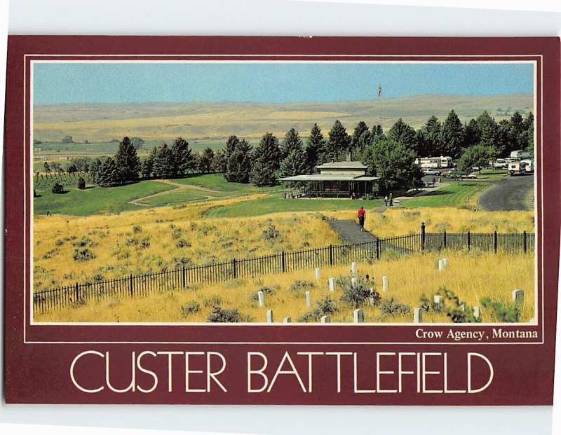 Postcard Visitor Center Custer Battlefield National Monument Montana USA