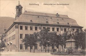 B98271 heidelberg  universitat mit kaiserdenkmal germany