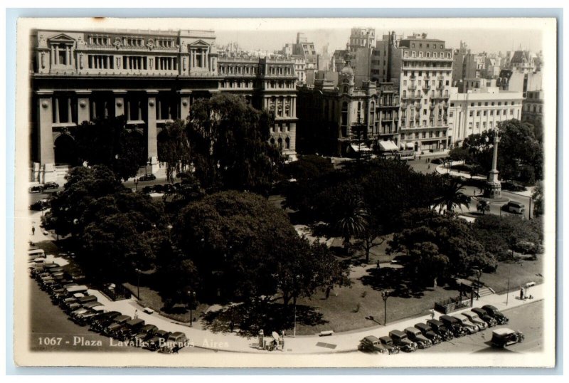 c1940's Lavalle Square Buenos Aires Argentina Unposted RPPC Photo Postcard