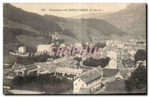 Old Postcard Panorama Le Mont Dore