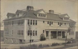 Ayer MA Pleasant St. School c1910 Real Photo Postcard