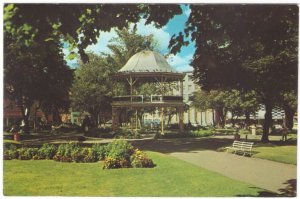 Edward VII Bandstand, King's Square Park, Saint John NB, Vintage Chrome Postcard
