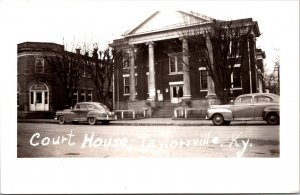 Real Photo Postcard Courthouse in Taylorsville, Kentucky~135954