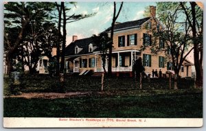Vtg Bound Brook New Jersey NJ Baron Steuben's Residence 1910s View Postcard