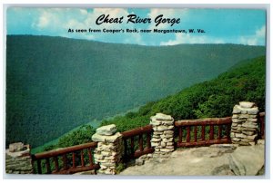 Cheat River George As Seen From Cooper's Rock Morgantown West Virginia Postcard