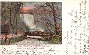 Vintage Postcard 1906 Minnehaha Falls Gleam Oak Trees Leap Minneapolis Minnesota