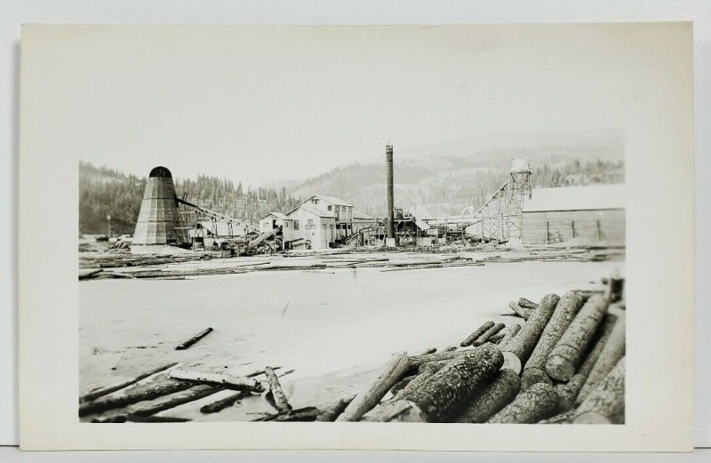 WV Lumber Mill Logging RPPC West Virginia c1930s/40's Postcard M19