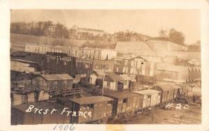 Brest France Iron Works Industrial View Real Photo Antique Postcard K15893