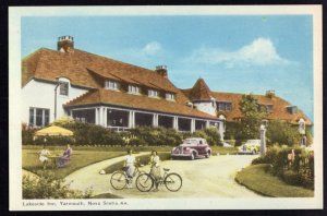 Nova Scotia YARMOUTH Lakeshore Inn old cars bicycles PECO White Border