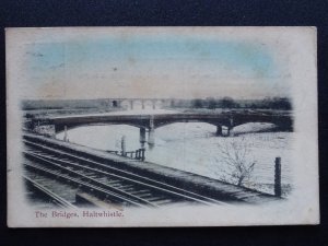 Northumberland HALTWHISTLE The Bridges c1906 Postcard DUPLEX G62