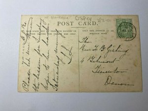 POSTED 1906 VINTAGE POSTCARD - CHURCHILL CHURCH SOMERSET UK (KK254) 