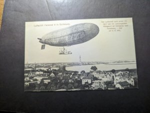 Mint Germany French Aviation Airship Zeppelin Postcard Parseval 6 in Schleswig