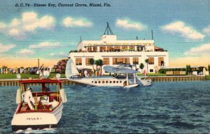 Florida Miami Coconut Grove Dinner Key 1948 Curteich